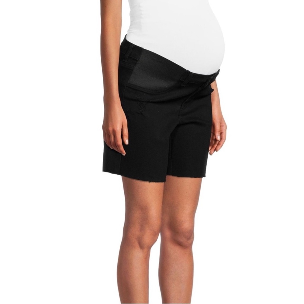 NWT Maternity Denim Bermuda Shorts Black size: XL (16-18)